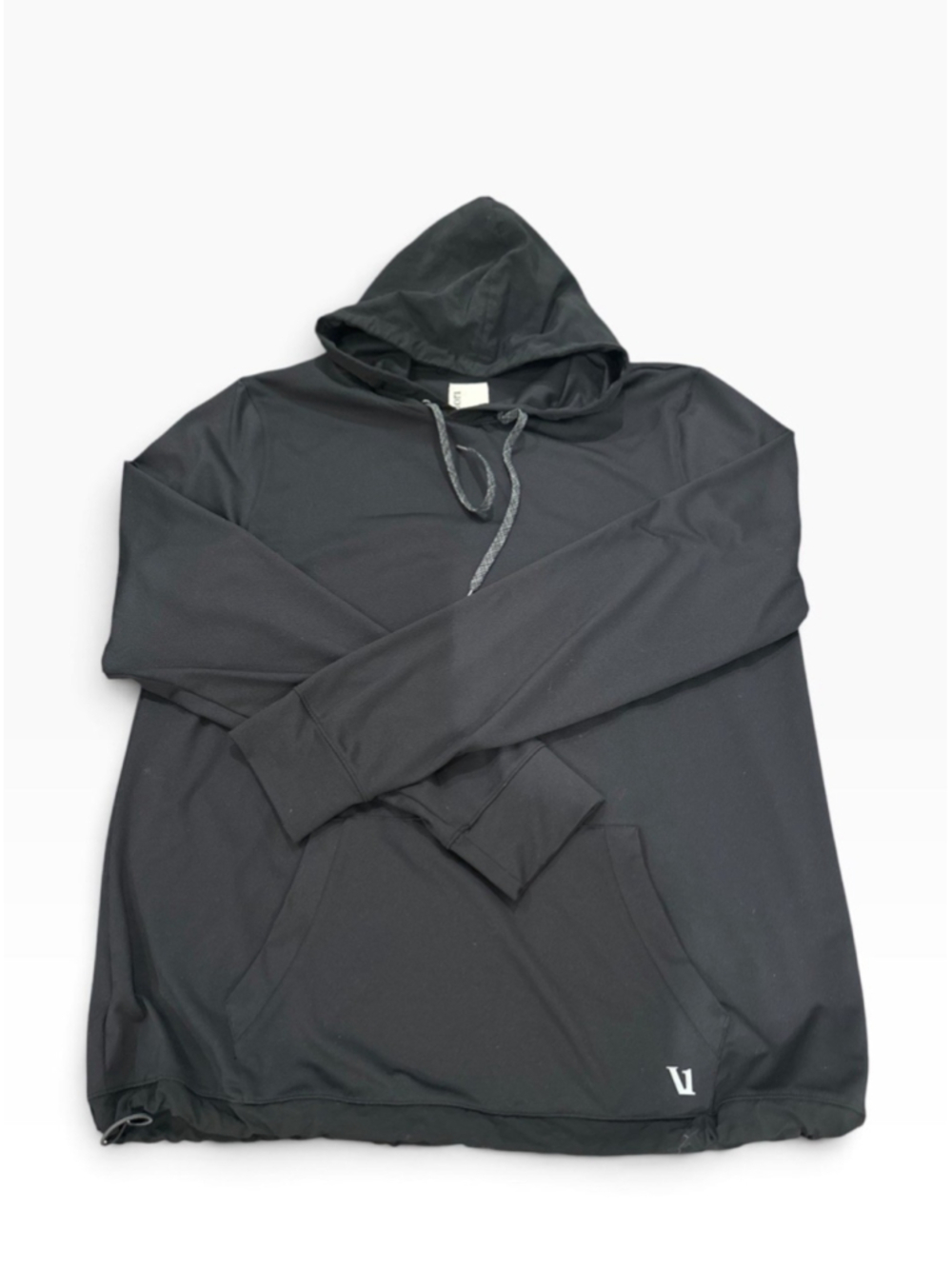 Vuori Men's Black Sunday Hoodie 2.0 Size Large Performance Stretch Pullover